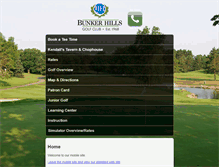 Tablet Screenshot of bunkerhillsgolf.com